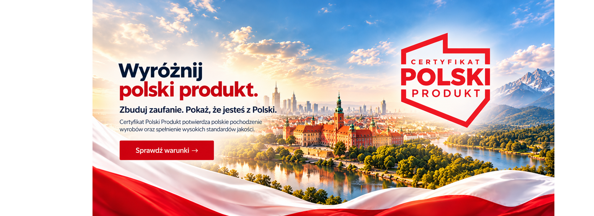 Wyróżnij polski produkt. Zbuduj zaufanie. Pokaż, że jesteś z Polski. Certyfikat Polski Produkt