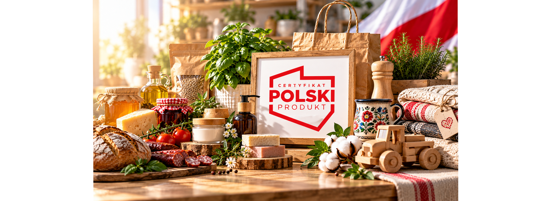 Polskie produkty firm z certyfikatem i godło Certyfikat Polski Produkt